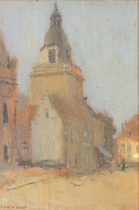 Bykirken, n.d. av Frank Edwin Scott