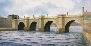 Hadrians mur Chesters Bridge Abutment, c2nd century, c1990-2010