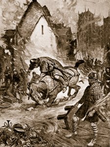 William dødelig skadet ved Mantes, illustrasjon fra 