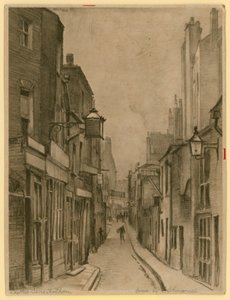 Sketch of Leather Lane, Holborn, London (gravering)