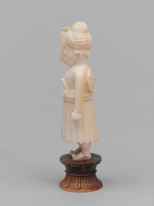 Svart bonde, sjakkbrikke, India, 1820 ca