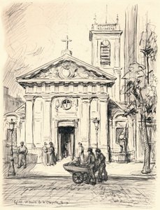 Church of St Denis de la Chapelle, 1915 av Frank Milton Armington