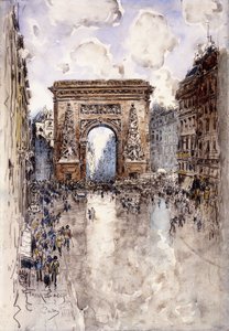 Porte St. Denis, Paris, av Frank Myers Boggs