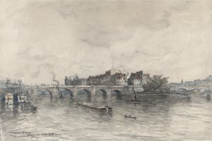 The Isle, Paris (Pont Neuf) av Frank Myers Boggs