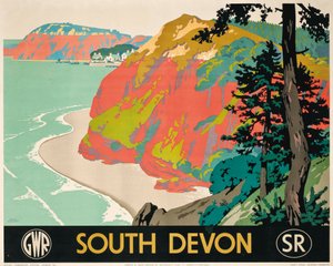 Plakatreklame i South Devon av Frank Newbould