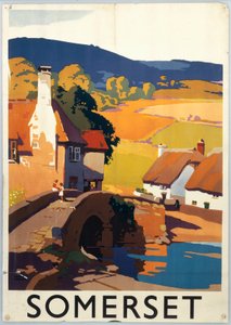 «Somerset», GWR-plakat, ca. 1930-tallet (trykk)