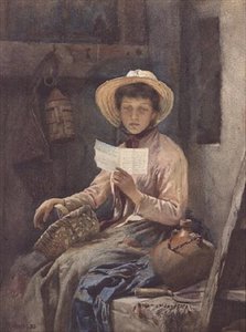 Kjærlighetsbrevet, 1886 (wc)