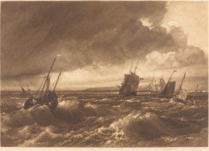 The Mouth of the Thames Isle of Sheppey in Distance, 1891. av Frank Short