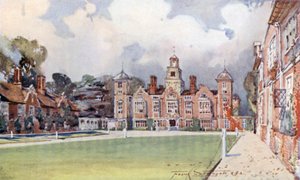 Blickling Hall (fargelitografi)