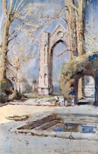 Walsingham Priory (fargelitografi)