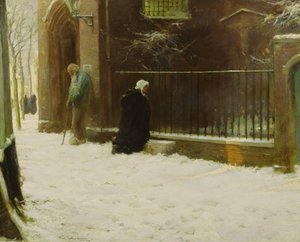 Utenfor kirken av Frank Spenlove-Spenlove