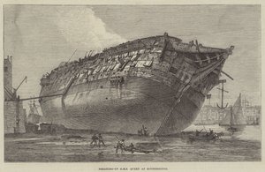 Oppløsning av HMS Queen på Rotherhithe av Frank Watkins