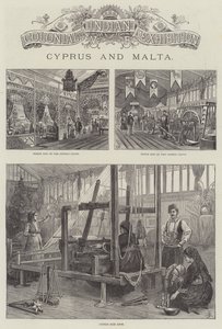 Kolonial og indisk utstilling, Kypros og Malta av Frank Watkins