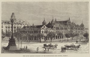 David Sassoon-bygningen til Elphinstone High School, Bombay av Frank Watkins
