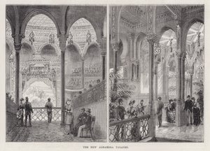 The New Alhambra Theatre (gravering) av Frank Watkins