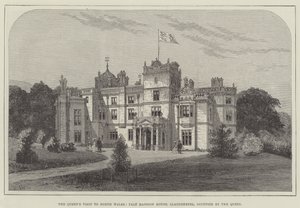 Dronningens besøk i Nord-Wales, Pale Mansion House, Llandderfel, okkupert av dronningen av Frank Watkins