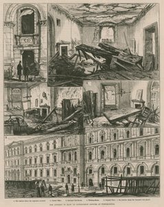 Forsøket på å sprenge regjeringskontorer i Westminster (gravering) av Frank Watkins