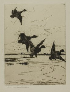 Landing enten av Frank Weston Benson
