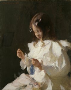 Portrett av et syende barn
