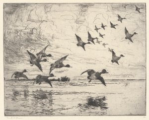 The Alarm P. 111 Pub. St. av Frank Weston Benson