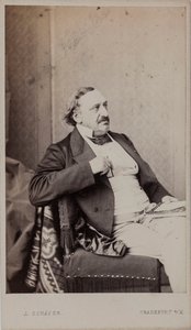 Portrett av komponisten Friedrich von Flotow 1812-1883, 1883. av Frankfurt . Photo studio J. Schäfer