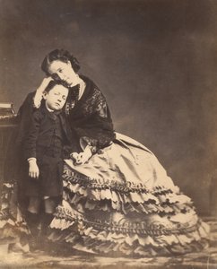 [Keiserinne Eugénie and the Prince Imperial], 1862. av François Benjamin Maria Delessert.