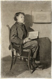 Gutt som leser av François Bonvin