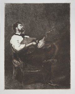 Gitarspiller, 1861. av François Bonvin