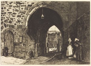 Porte de St Malo i Dinan av François Bonvin