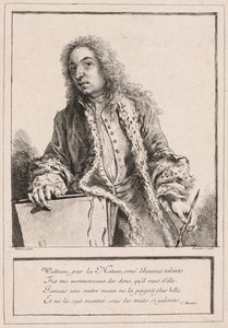 Antoine Watteau, ca. 1727. av François Boucher