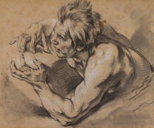 Boucher - Studie av en Triton, 1748–53 av François Boucher