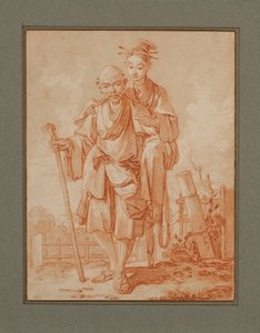 Kinesisk par i et landskap av François Boucher
