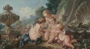 Amorer i konspirasjon av François Boucher