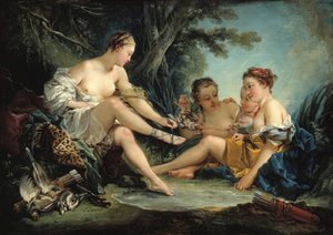 Dianas retur fra jakten, 1745. av François Boucher