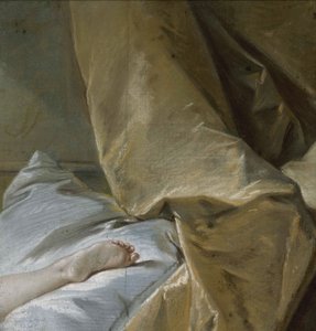 Fotstudie for den blonde Odalisque, ca 1751. av François Boucher
