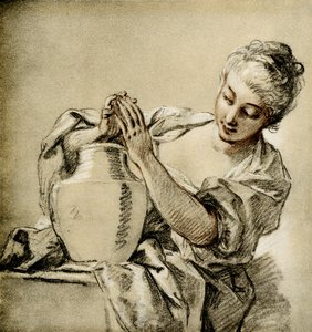 Jente ved en brønn av François Boucher
