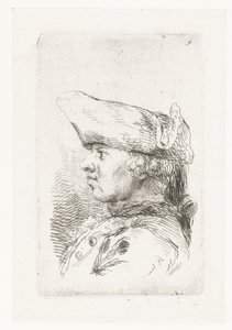 Mannshode med tricorne Suite med mindre sjangerstykker og overskrifter (serietittel) av François Boucher