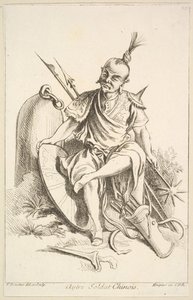 Annen kinesisk soldat, 1738-45. av François Boucher