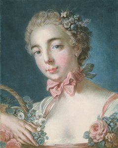 P.59-1959 Head of Flora, gravert av Louis-Marin Bonnet (1736-93) 1769 (fargetsing og gravering) av François Boucher