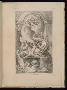Plate 6, Receuil de Fontaines (Samling av fontener) av François Boucher