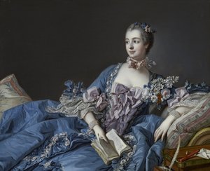 Portrett av Marquise de Pompadour 1721-1764, ca 1758 av François Boucher