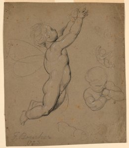 Studier av putti av François Boucher
