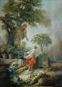 'The Cherry Gatherers', 1768 av François Boucher