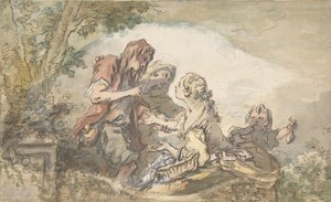 The Fortune Teller, 18th century.    1177189   no       norwegian Successfully Translated  Original: The sphinx Translat: The sphinx 1423321 no norwegian Successfully Translated Original: Vier zeilschepen op stil water Diverse schepen op het water (series  av François Boucher