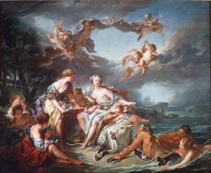 Kidnappingen av Europa - Olje på lerret av François Boucher