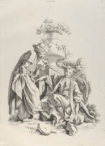 Touch, fra The Five Senses, 1720-70. av François Boucher