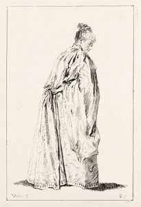 Kvinne Stående. av François Boucher
