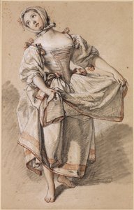 Ung countryjente som danser av François Boucher