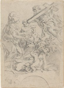 Tro og nestekjærlighet av François Boucher after Giovanni Battista Gaulli