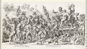 Triumf av Bacchus, høyre halvdel av François Chauveau (attributed to)